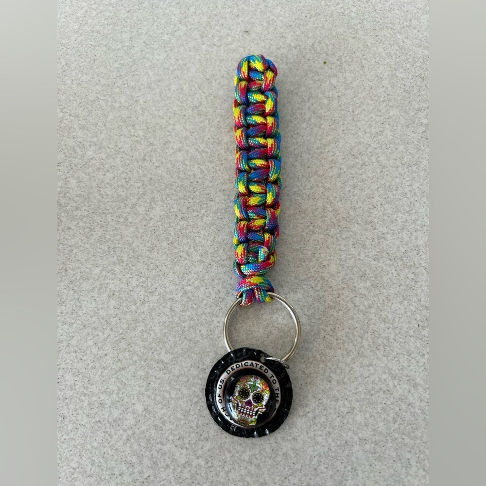 handmade bottle cap keychain
